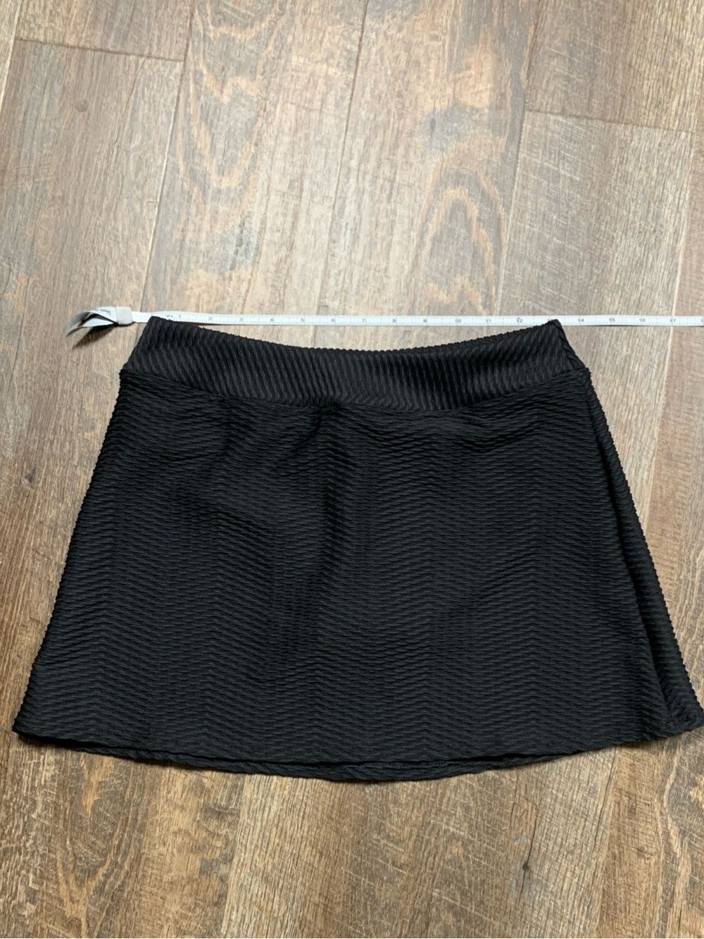 Lands' End Black Textured Swim Skirt size 2